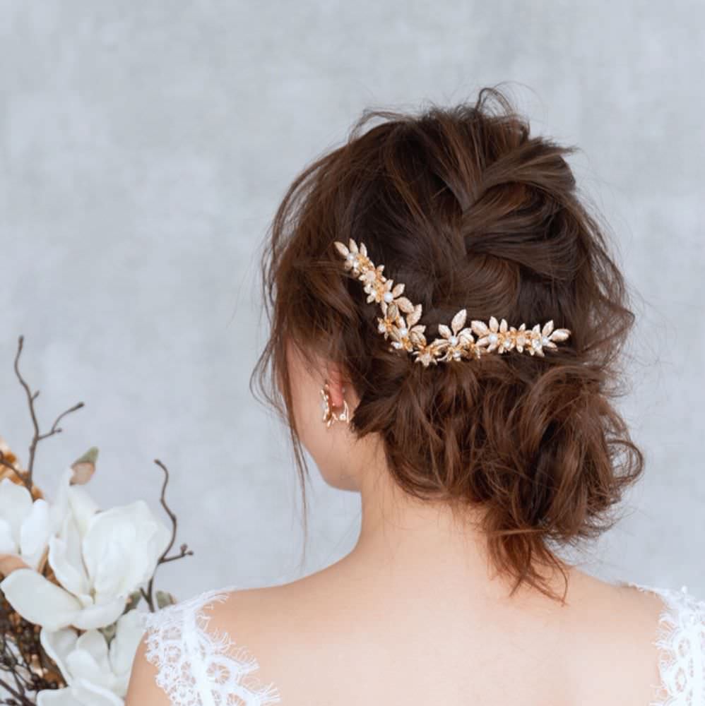 【ヘッドドレス】bon ブライダルヘッドドレス 【結婚式 ヘアアクセサリー】