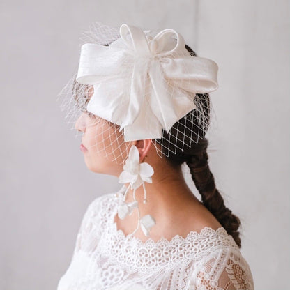 ブライダルハット トークハット トーク帽 ホワイト s6 【結婚式 ヘアアクセサリー】