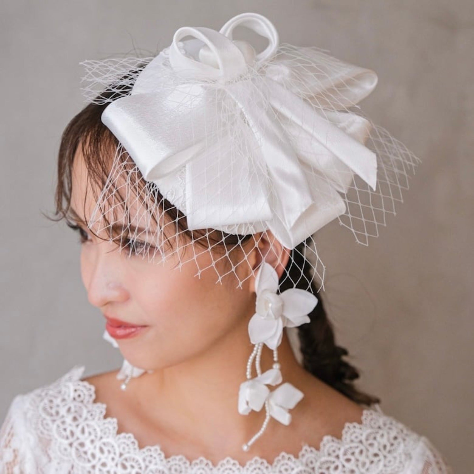 ブライダルハット トークハット トーク帽 ホワイト s6 【結婚式 ヘア