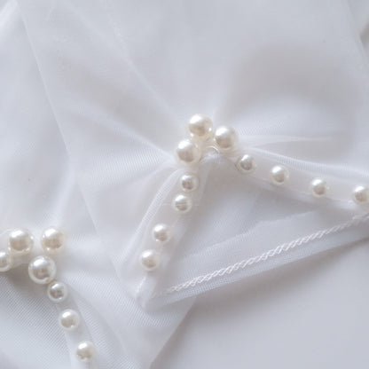 ブライダルグローブ パール ショートグローブ s9 【結婚式 グローブ】