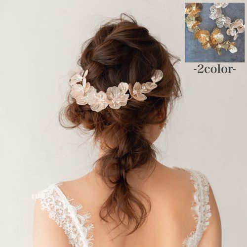 【ヘッドドレス】exquis ブライダルヘッドドレス 【結婚式　ヘアアクセサリー】