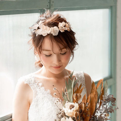 【ヘッドドレス】exquis ブライダルヘッドドレス 【結婚式 ヘアアクセサリー】