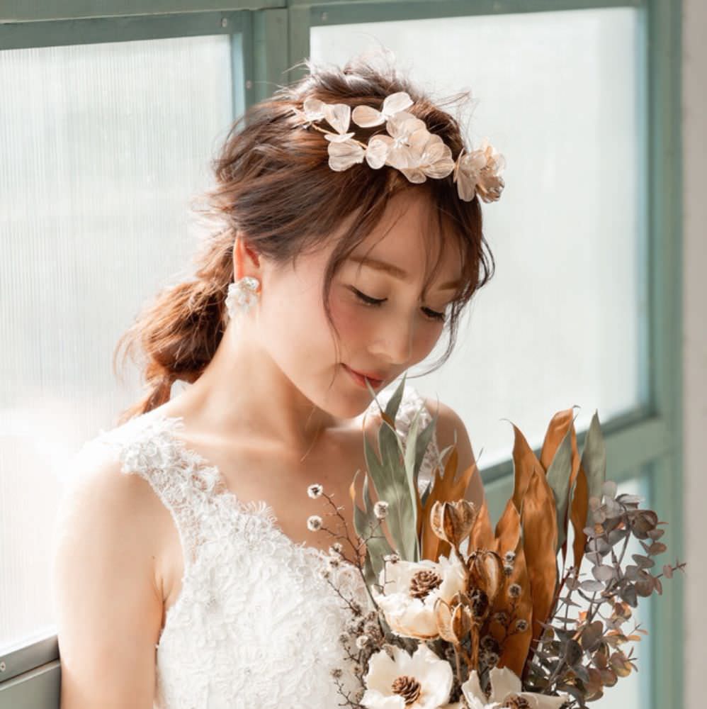 【ヘッドドレス】exquis ブライダルヘッドドレス 【結婚式 ヘアアクセサリー】