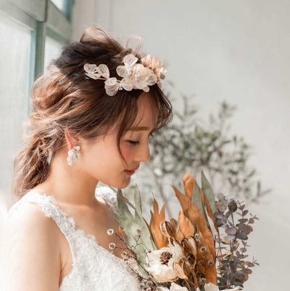 【ヘッドドレス】exquis ブライダルヘッドドレス 【結婚式 ヘアアクセサリー】