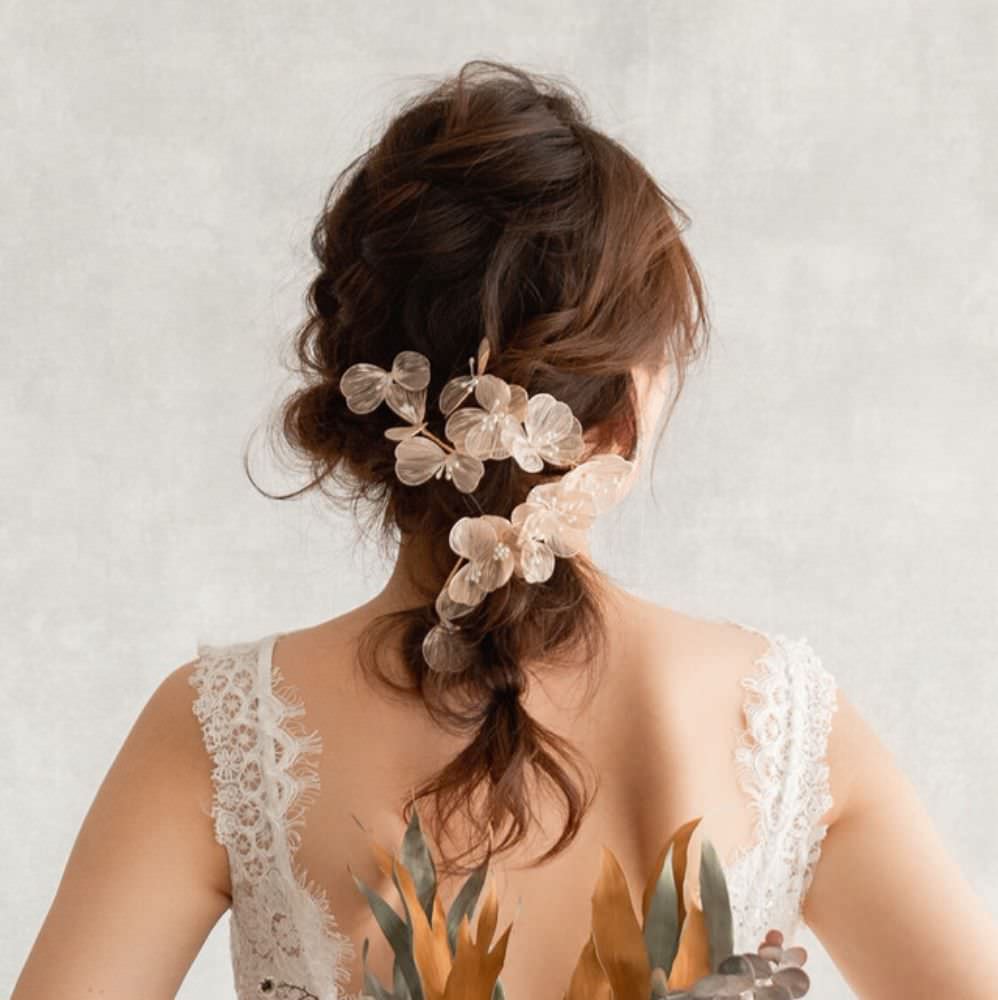 【ヘッドドレス】exquis ブライダルヘッドドレス 【結婚式 ヘアアクセサリー】