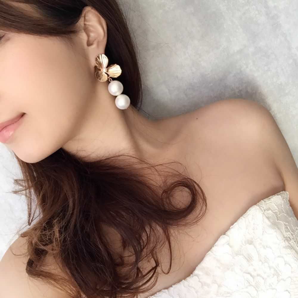 オリジナル商品clover ゴールドピアス/ブライダルアクセサリー 【結婚式 ピアス イヤリング】