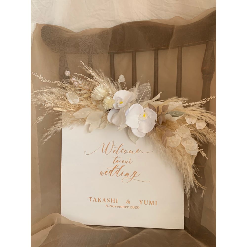 welcomeboard スクエアサイズ ① 【結婚式 ウェルカムボード オーダーメイド】