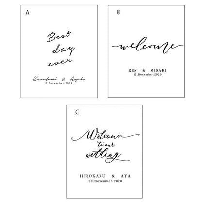 welcomeboard スクエアサイズ ① 【結婚式 ウェルカムボード オーダーメイド】