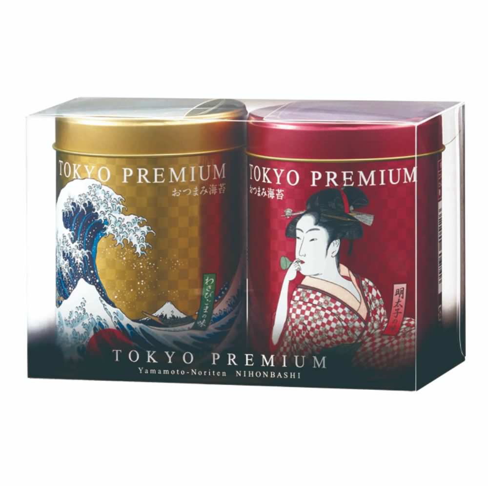 山本海苔店 東京プレミアム おつまみ海苔 2缶詰合せ 【結婚式 ギフト 縁起物】