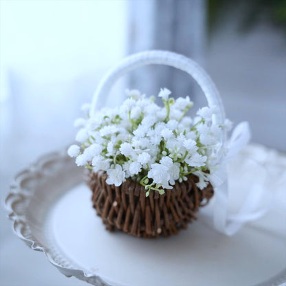 カスミソウのリングピロー 【結婚式 リングピロー】