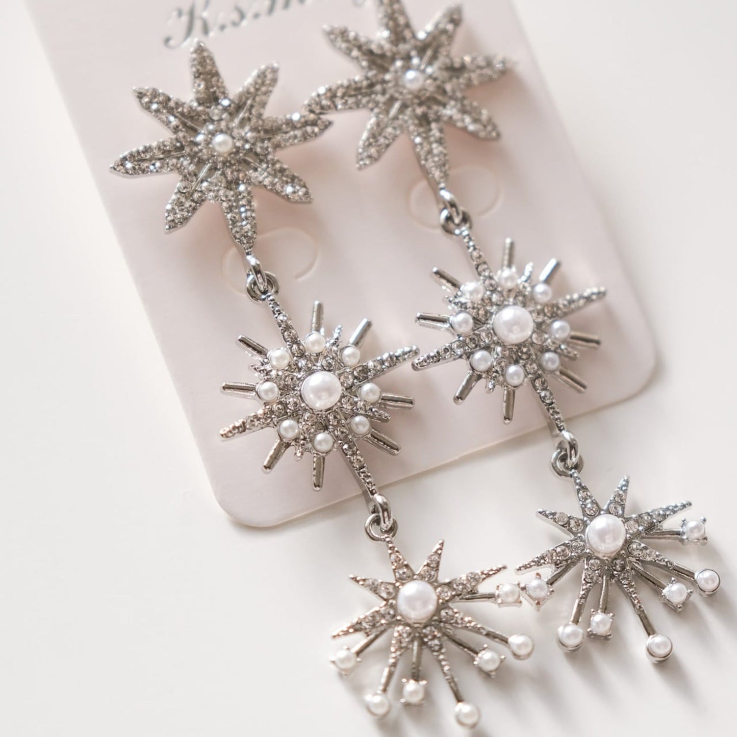 【ピアス】ブライダルピアス ビジュー パール シルバー s13 【結婚式 ピアス イヤリング】