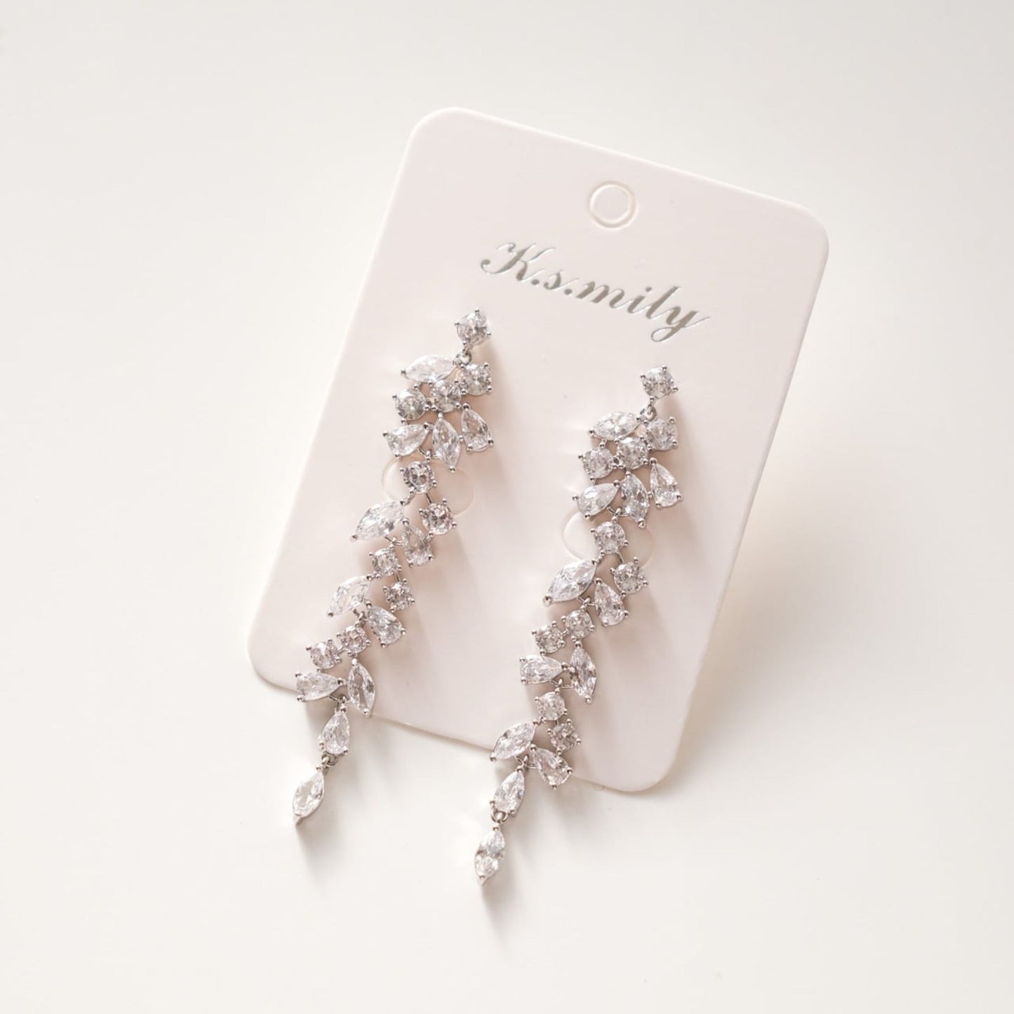 【ピアス】ジルコニア ビジュー ウェディング ブライダルピアス シルバー s15 【結婚式 ピアス イヤリング】