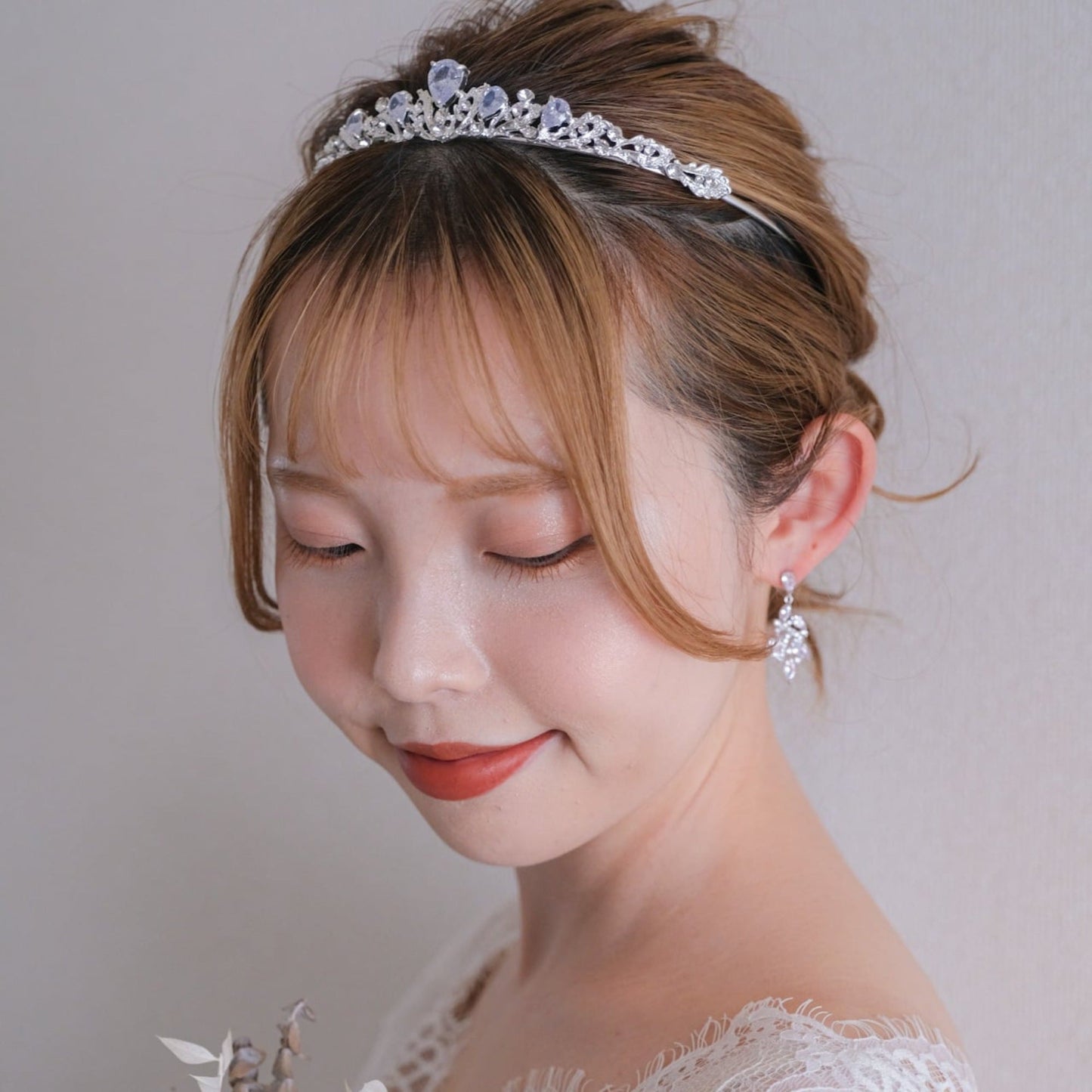 【イヤリング】ジルコニア ビジュー ウェディング ブライダルイヤリング s16 【結婚式 ピアス イヤリング】