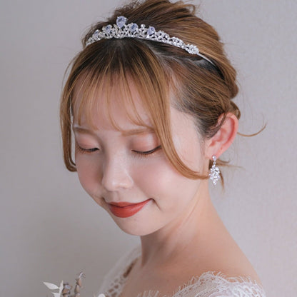 【イヤリング】ジルコニア ビジュー ウェディング ブライダルイヤリング s16 【結婚式 ピアス イヤリング】