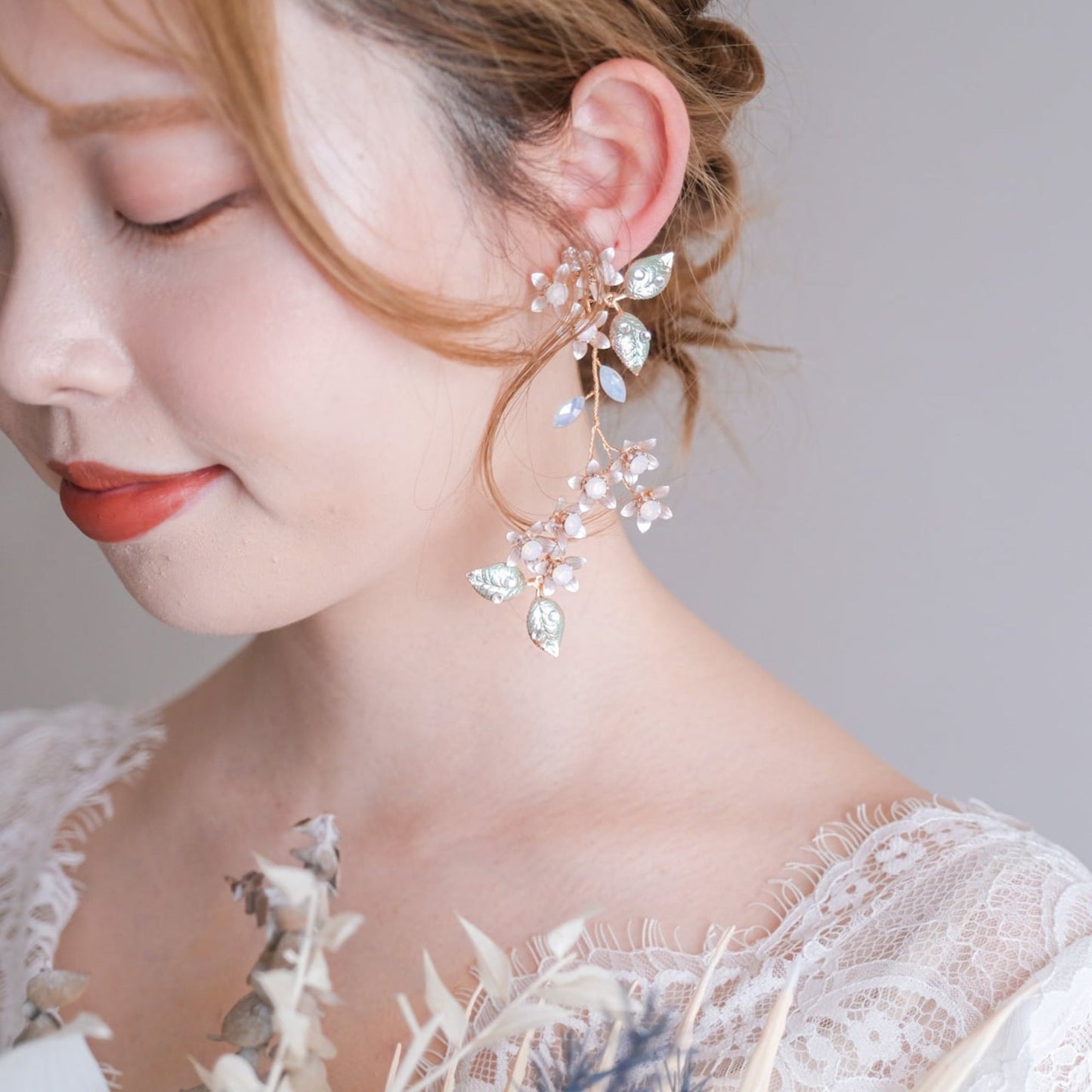 【ピアス】ブライダルピアス 小枝ピアス ゴールド s21 【結婚式 ピアス イヤリング】