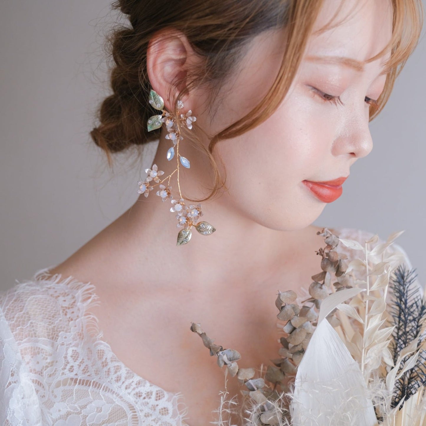 【ピアス】ブライダルピアス 小枝ピアス ゴールド s21 【結婚式 ピアス イヤリング】