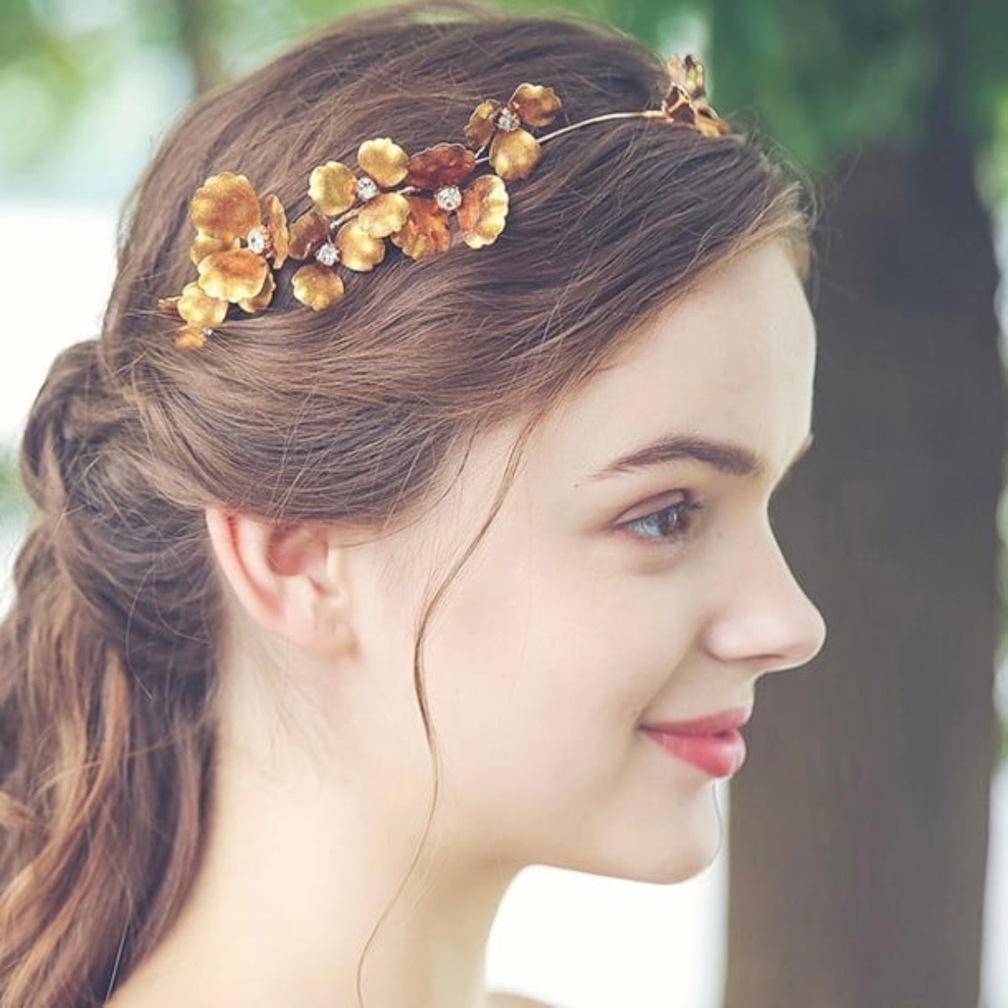 アンティークウエデング　フラワーヘッドパーツ ヘッドパーツ／ヘッドドレス／結婚式／ウェディング／アーティ