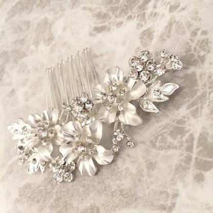 【ヘッドドレス】flower ブライダルヘッドピース 【結婚式 ヘアアクセサリー】