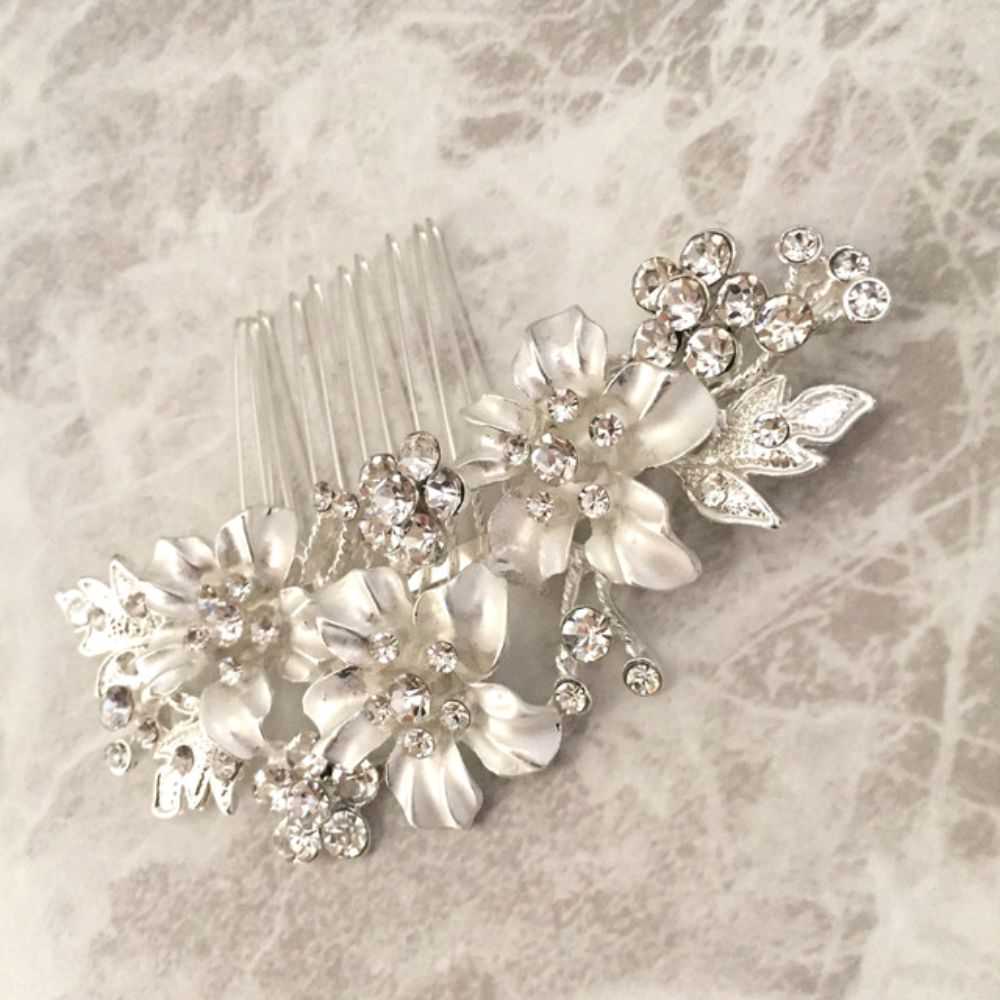 【ヘッドドレス】flower ブライダルヘッドピース 【結婚式 ヘアアクセサリー】