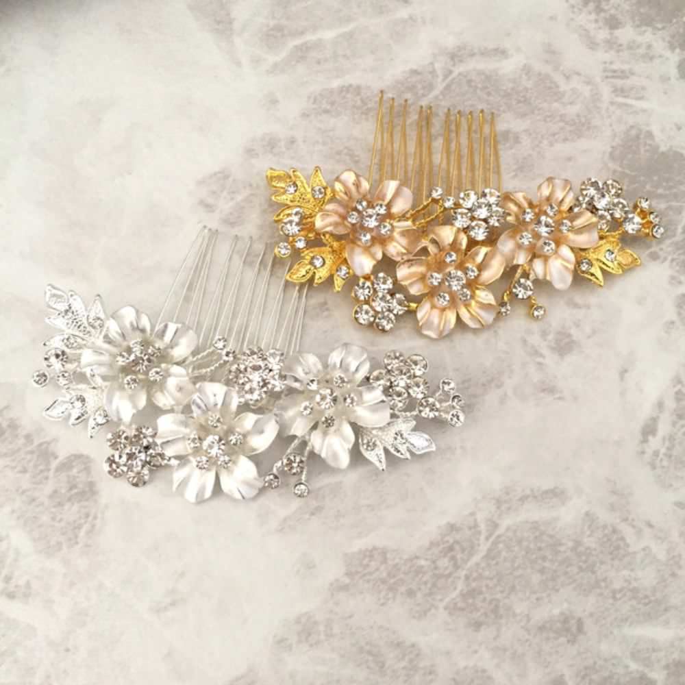 【ヘッドドレス】flower ブライダルヘッドピース 【結婚式 ヘアアクセサリー】