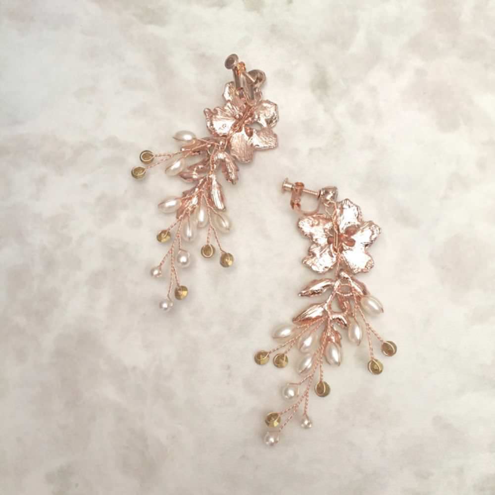 【ピアス・イヤリング】Natural Wedding ブライダルイヤリング 【結婚式 ピアス イヤリング】