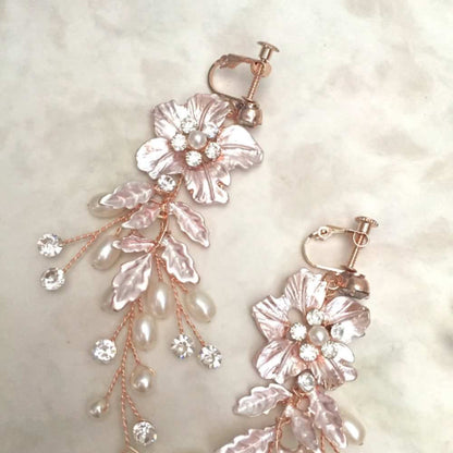 【ピアス・イヤリング】Natural Wedding ブライダルイヤリング 【結婚式 ピアス イヤリング】