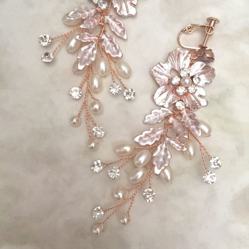 【ピアス・イヤリング】Natural Wedding ブライダルイヤリング 【結婚式 ピアス イヤリング】