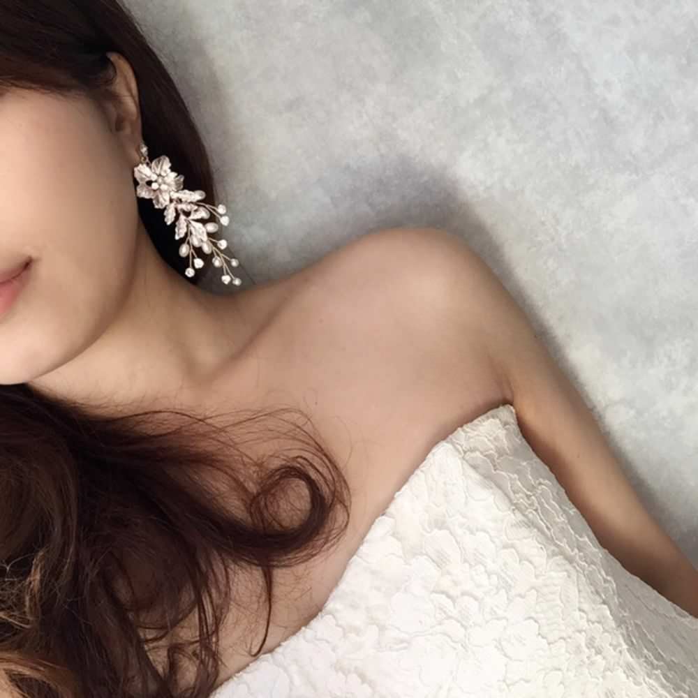【ピアス・イヤリング】Natural Wedding ブライダルイヤリング 【結婚式 ピアス イヤリング】