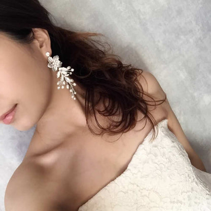 【ピアス・イヤリング】Natural Wedding ブライダルイヤリング 【結婚式 ピアス イヤリング】