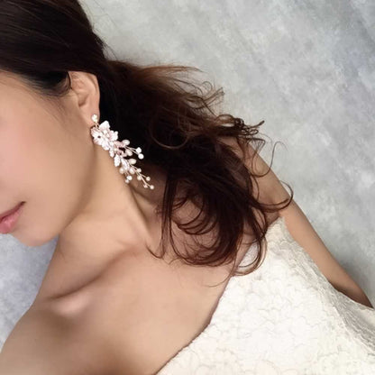 【ピアス・イヤリング】Natural Wedding ブライダルイヤリング 【結婚式 ピアス イヤリング】