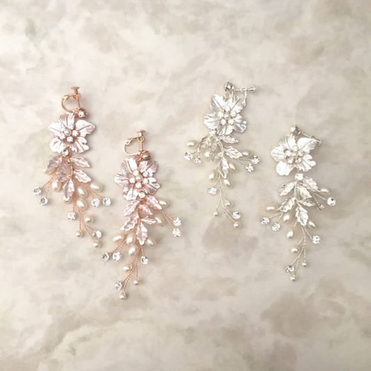 【ピアス・イヤリング】Natural Wedding ブライダルイヤリング 【結婚式 ピアス イヤリング】