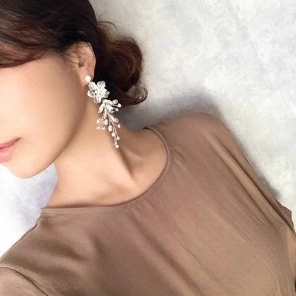 【ピアス・イヤリング】Natural Wedding ブライダルイヤリング 【結婚式 ピアス イヤリング】