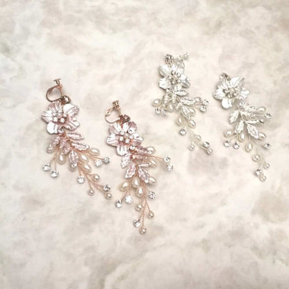 【ピアス・イヤリング】Natural Wedding ブライダルイヤリング 【結婚式 ピアス イヤリング】