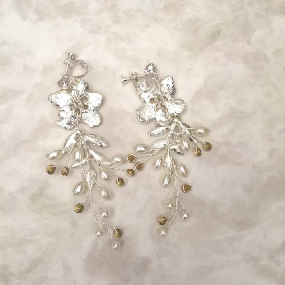 【ピアス・イヤリング】Natural Wedding ブライダルイヤリング 【結婚式 ピアス イヤリング】