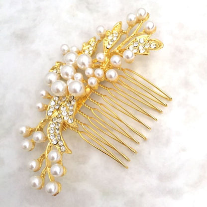 【ヘッドドレス】Lily ブライダルヘッドピース 【結婚式 ヘアアクセサリー】