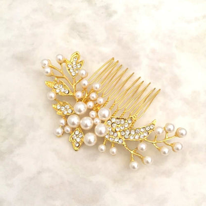 【ヘッドドレス】Lily ブライダルヘッドピース 【結婚式 ヘアアクセサリー】