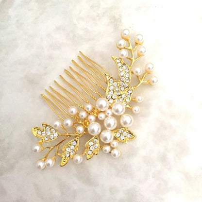 【ヘッドドレス】Lily ブライダルヘッドピース 【結婚式 ヘアアクセサリー】