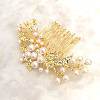 【ヘッドドレス】Lily ブライダルヘッドピース 【結婚式 ヘアアクセサリー】