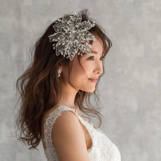 【ヘッドドレス】iris ブライダルヘッドドレス 【結婚式 ヘアアクセサリー】
