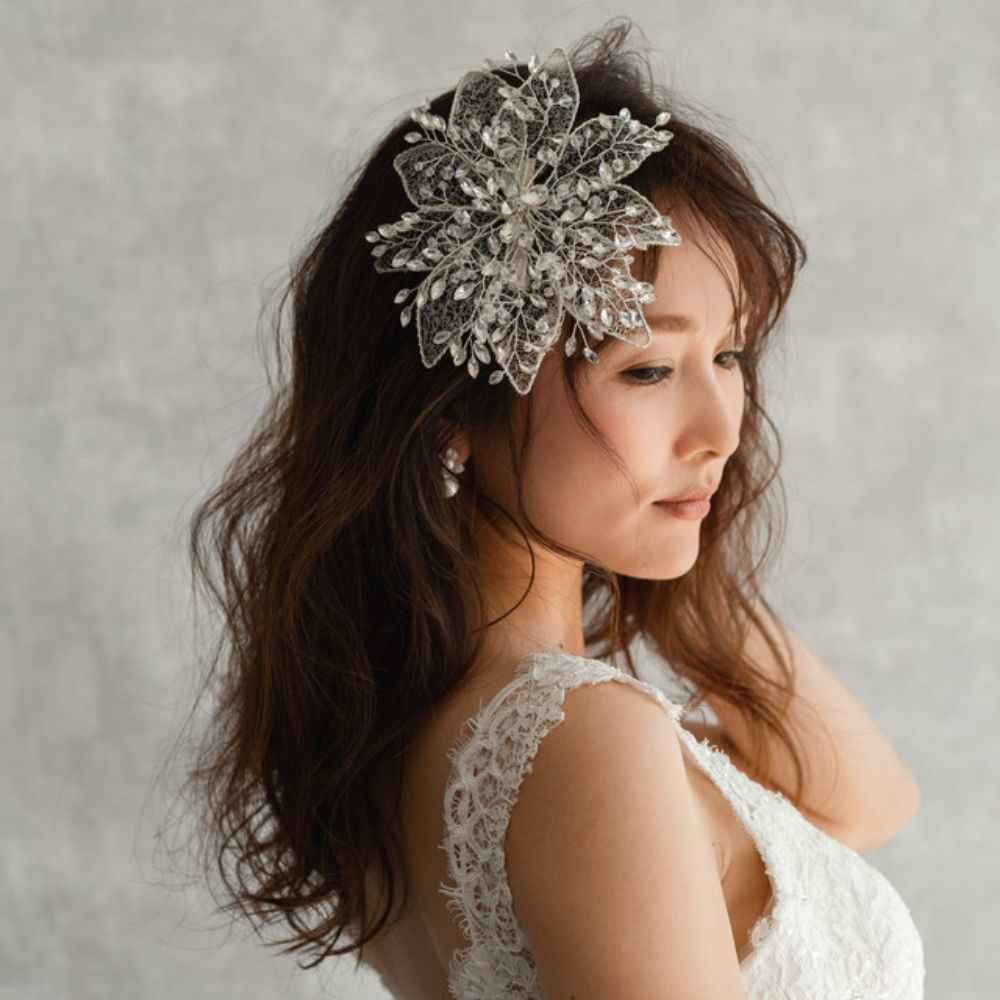 【ヘッドドレス】iris ブライダルヘッドドレス 【結婚式 ヘアアクセサリー】