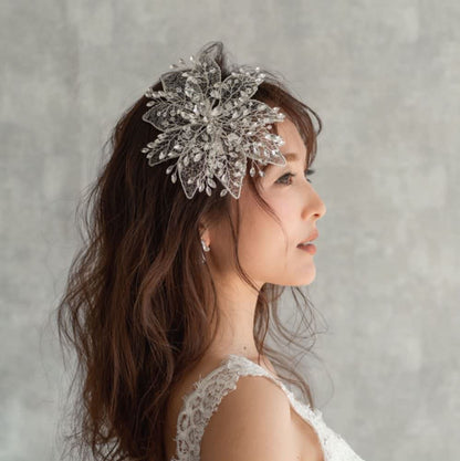 【ヘッドドレス】iris ブライダルヘッドドレス 【結婚式 ヘアアクセサリー】
