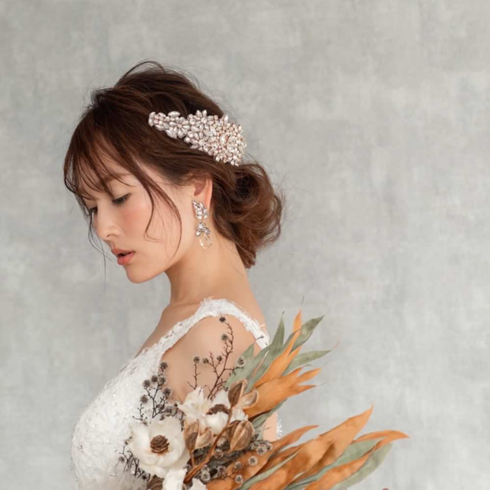 brise ブライダルヘッドドレス 【結婚式 ヘアアクセサリー】
