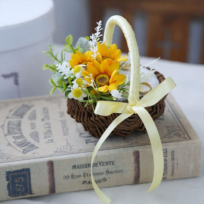 ひまわりのリングピロー