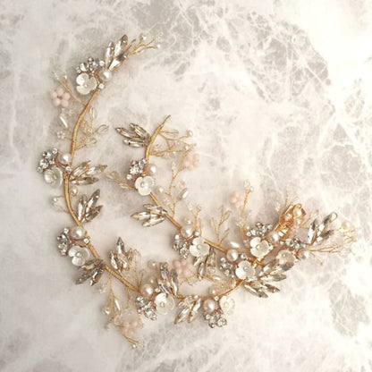 【ヘッドドレス】Lien ブライダルヘッドドレス 【結婚式 ヘアアクセサリー】