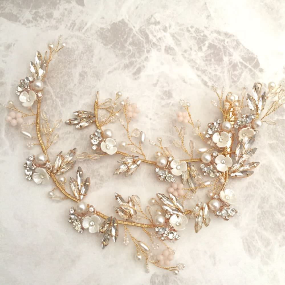 【ヘッドドレス】Lien ブライダルヘッドドレス 【結婚式 ヘアアクセサリー】