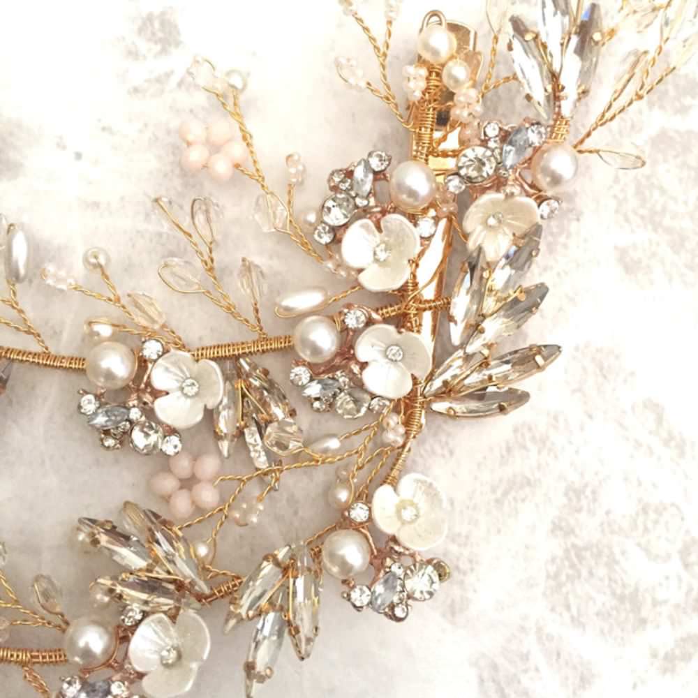 【ヘッドドレス】Lien ブライダルヘッドドレス 【結婚式 ヘアアクセサリー】