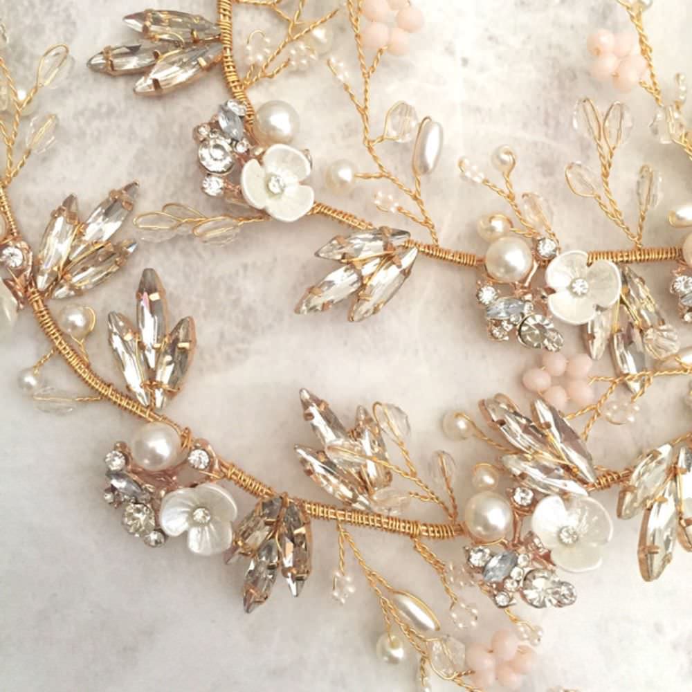 【ヘッドドレス】Lien ブライダルヘッドドレス 【結婚式 ヘアアクセサリー】