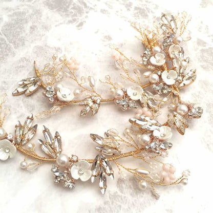 【ヘッドドレス】Lien ブライダルヘッドドレス 【結婚式 ヘアアクセサリー】