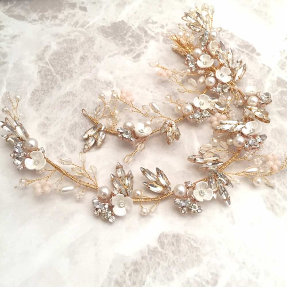 【ヘッドドレス】Lien ブライダルヘッドドレス 【結婚式 ヘアアクセサリー】