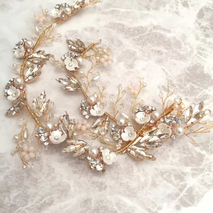 【ヘッドドレス】Lien ブライダルヘッドドレス 【結婚式 ヘアアクセサリー】